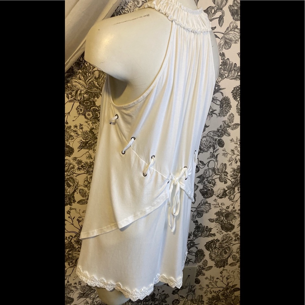 POL white high low tunic - Picture 6 of 8